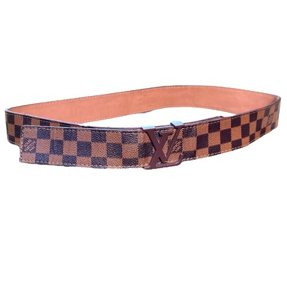 Louis Vuitton Checkerboard Belt Paris France 46/115 (S-1) - Picture 1 of 8